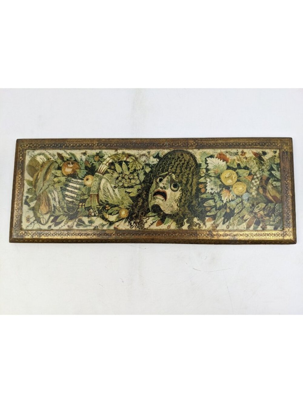 1368 pompeian mosaic mask with festoons alinari naples: national museum italy